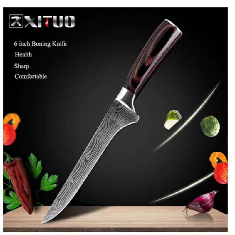 XITUO 骨スキ包丁 調理ナイフ 高級 6インチ プロ 切れ味抜群 よく