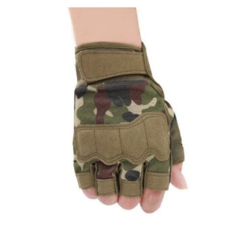 メンズ タクティカル  ミリタリー ハーフフィンガー  ペイント ボール 自転車 サバゲー バイク グローブ
