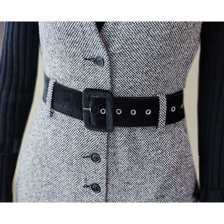 【2色展開】レトロトップス+オシャレオールインワン２点セット 大人可愛い きれいめ シンプル カジュアル 都会的 OL オフィス モダン