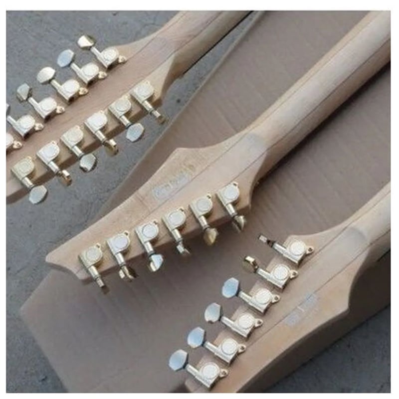 トリプルネックエレキギター 変形ギター 計24弦(6弦＋6弦＋12弦