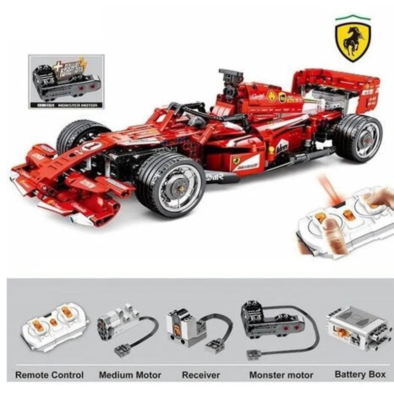 レゴ互換　F1  テクニック　モデル　ブロック　赤　新品未開封　箱なし商品 レゴ互換 レーシングカー F1 車 ブロックの通販 by sss shop｜ラクマ