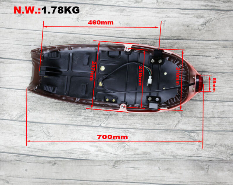 テールランプ付 カフェレーサー シート SR400/500 W400 GB250 250TR