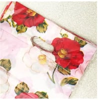 ギフトバッグ 手提げ袋 50枚セット 花柄 椿 25×35cm バレンタイン お誕生日会 おしゃれ かわいい ラッピング プレゼント
