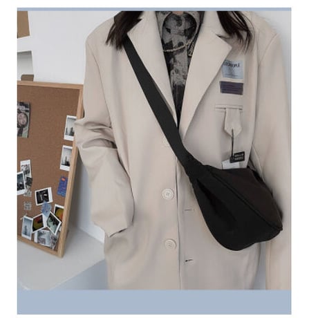 クレッセント キャンバス ボディバッグ  【4色展開】