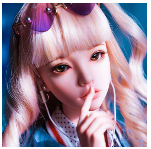 球体関節人形 女の子 1/4 BJD 本体＋眼球＋メイクアップ済み 手作り