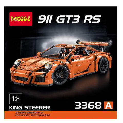 ブラックポルシェ 911 GT3 RS レゴ42056の互換品 新品 箱なし