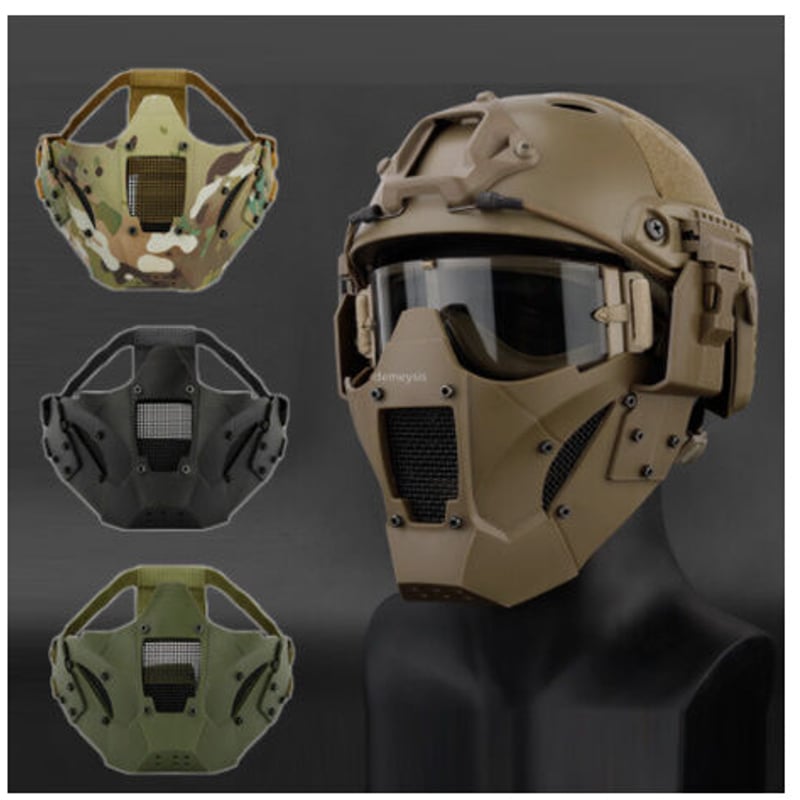 ミリタリー ペイントボール マスク ハーフフェイス サバゲー エアガン