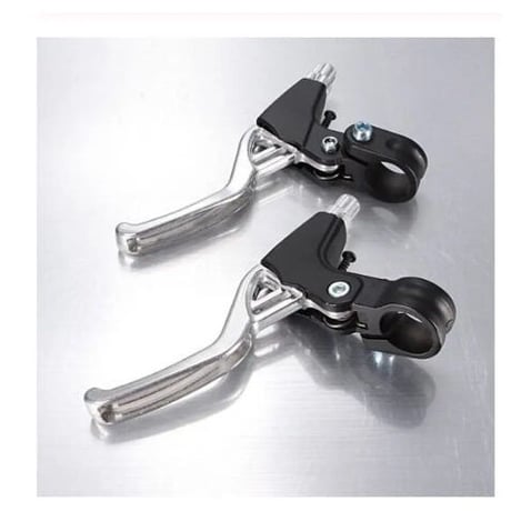 自転車用ブレーキレバー 左右１ペア サイズ 14.5×9 ブルー レッド ブラック シルバー シングルスピード ピストバイク BMX