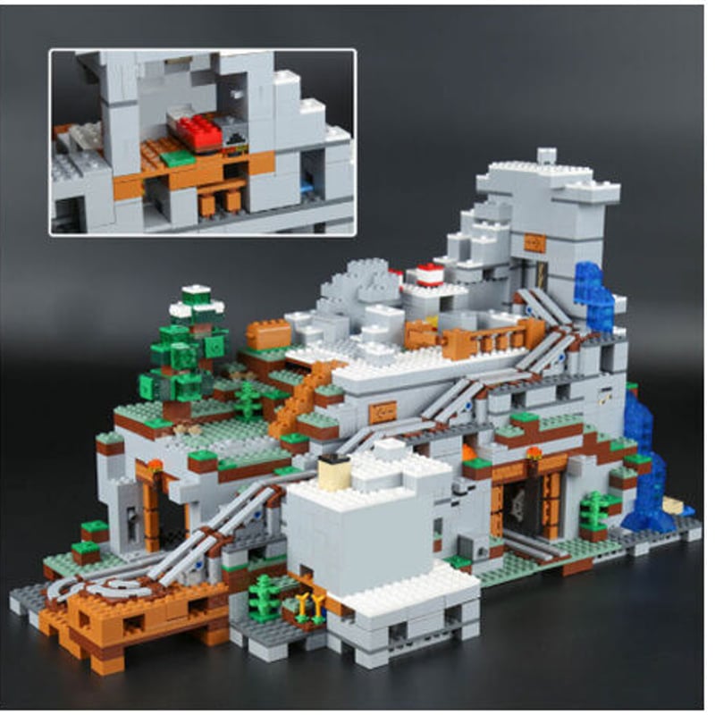 レゴ互換 マインクラフト 山の洞窟 21137 互換品 ブロックセット LEGO
