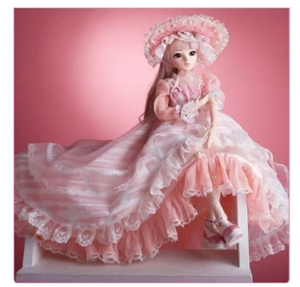 球体関節人形 BJD 衣装付き お姫様 お嬢様 女の子 フルビニール60cm