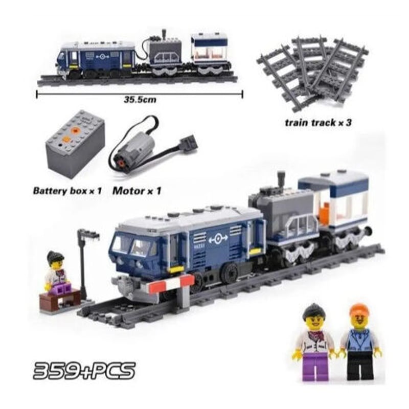 レゴ互換 DF11Z ディーゼル機関車 ブルー 鉄道 電車 LEGO互換品