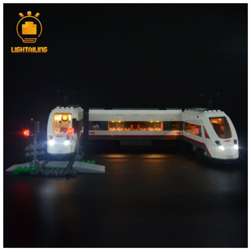 レゴ シティ 60051 ハイスピードパッセンジャートレイン 互換 LED