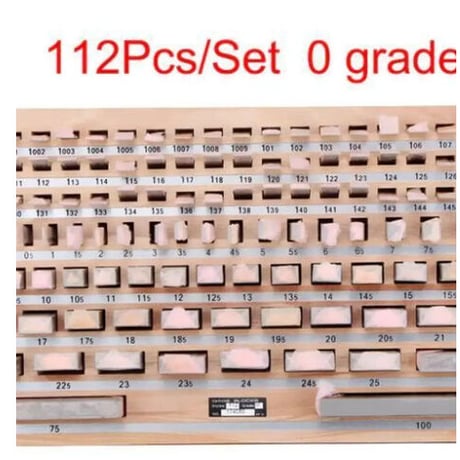 ブロックゲージ 112ピース/セット 0グレード(0.5-100ミリメートル) DIY