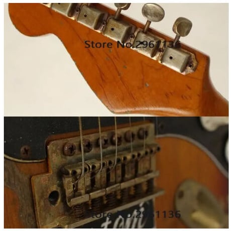 SRV スタイル アンティーク加工 レトロデザイン エレキギター 初心者 Stevie Ray Vaughan グローバルカスタムギターのみ ケース無