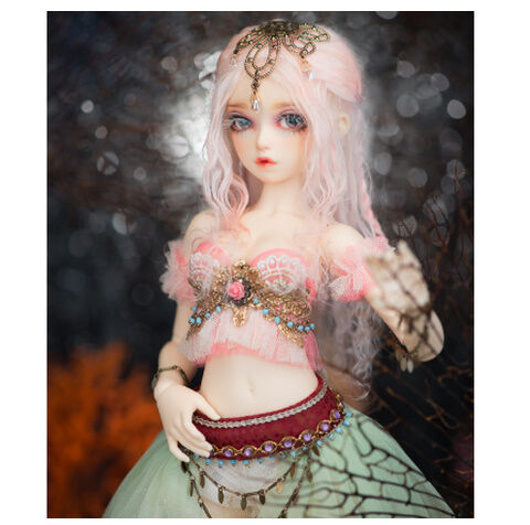 BJD 球体関節人形 手作り 女性 本体＋眼球＋メイクアップ済み