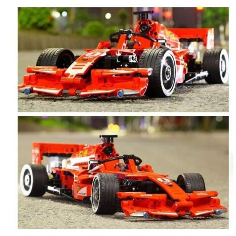 レゴ互換　F1  テクニック　モデル　ブロック　赤　新品未開封　箱なし商品 レゴ互換 レーシングカー F1 車 ブロックの通販 by sss shop｜ラクマ