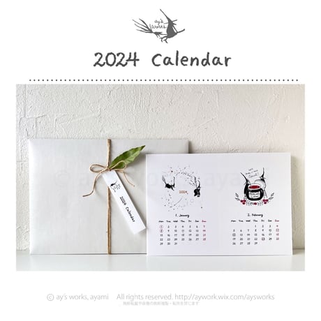 【 2024 Calendar 】SALE ¥1650→¥980