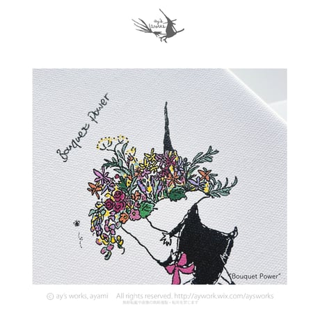 【F0号キャンバス 】 “Bouquet Power”