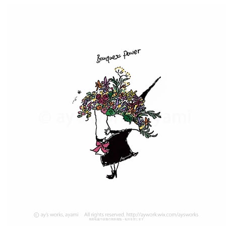 【F0号キャンバス 】 “Bouquet Power”
