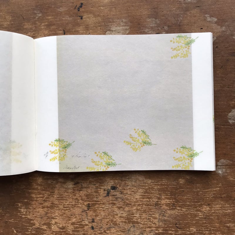 ヨハク メモ帳 04 ミモザ | ツバキ舎