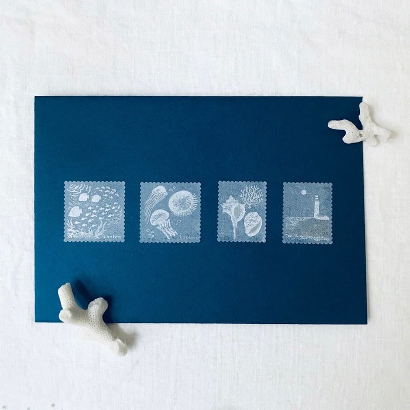 きのこ 切手 ② mieze* 外国切手 東ドイツ：きのこ切手 8枚セット