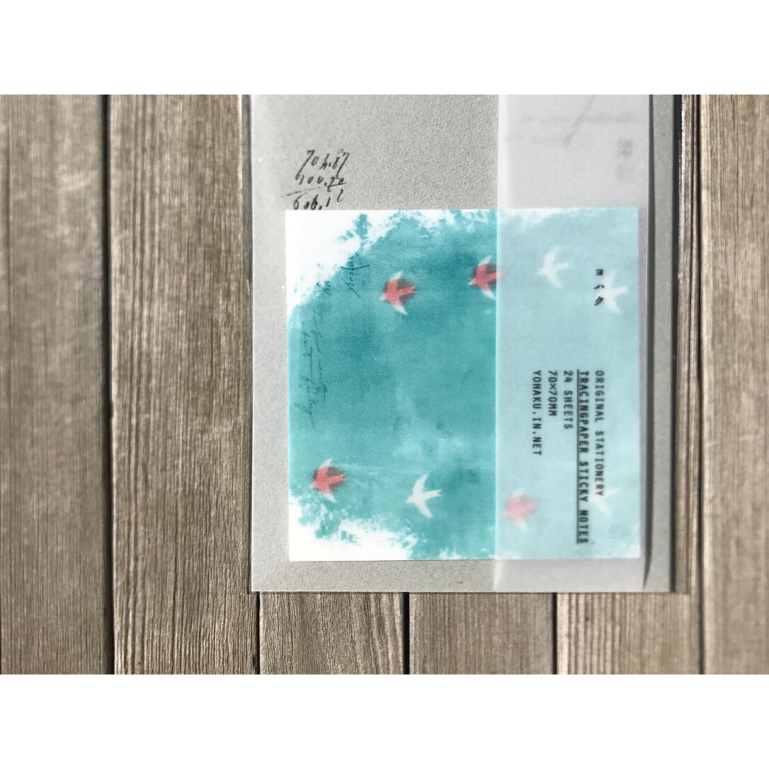 ヨハク トレーシングペーパー付箋 | ツバキ舎