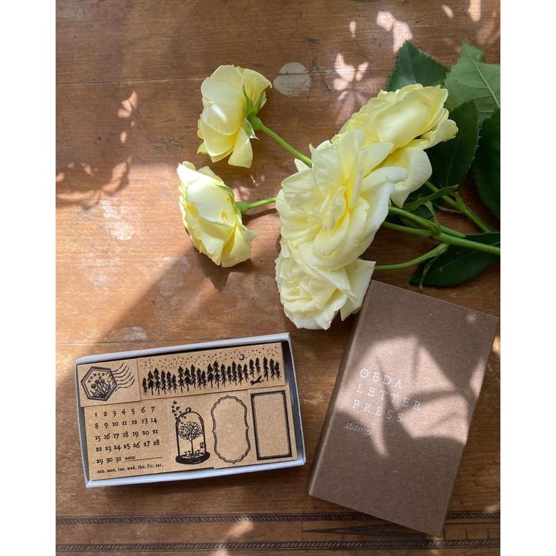 大枝活版室 【Journal】Original rubber stamp box | ツバキ舎 大枝活版室 【Journal】Original rubber stamp box | ツバキ舎