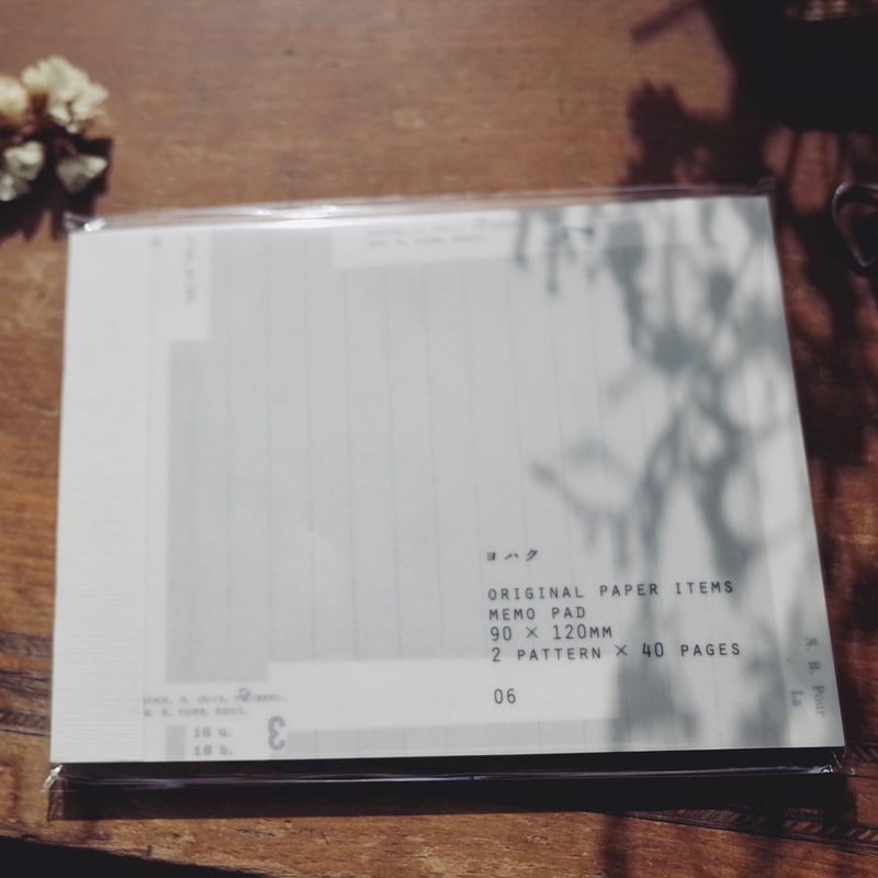 ヨハク メモ帳 04 ミモザ | ツバキ舎