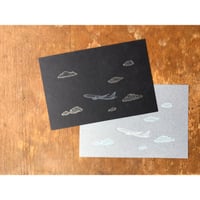 knoten　ポストカード　飛行機と雲