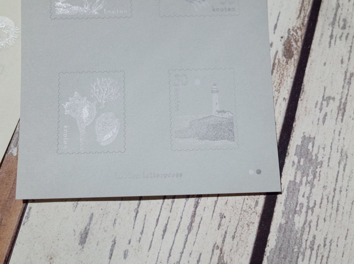 knoten 切手風シール【海】 | ツバキ舎