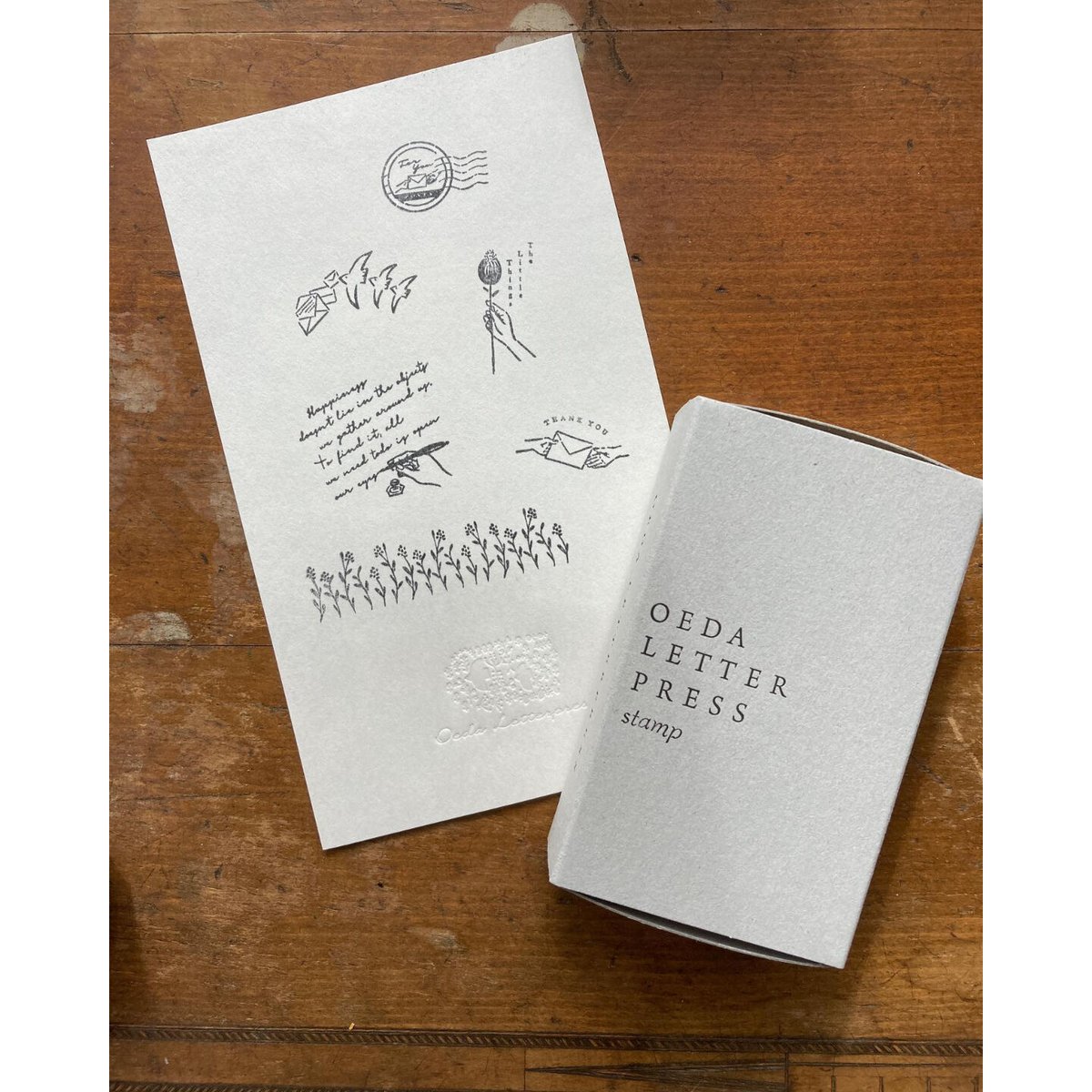 大枝活版室　rubber stamp Thank you fit=scale-down,w=1200