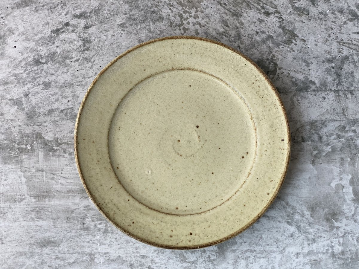 おまとめ【A,B,C,D】 佐藤源三郎　粉引き　八寸皿　4枚セット　うつわ おまとめ【A,B,C,D】 佐藤源三郎 粉引き 八寸皿 4枚セット