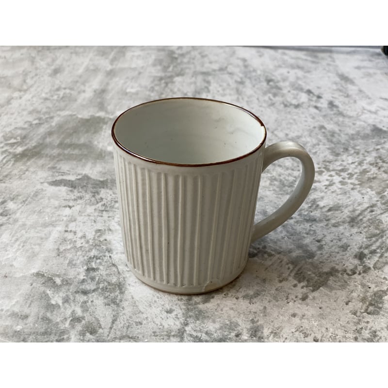 鈴木まどか】白瓷口錆縞マグ | Kinilu STORE
