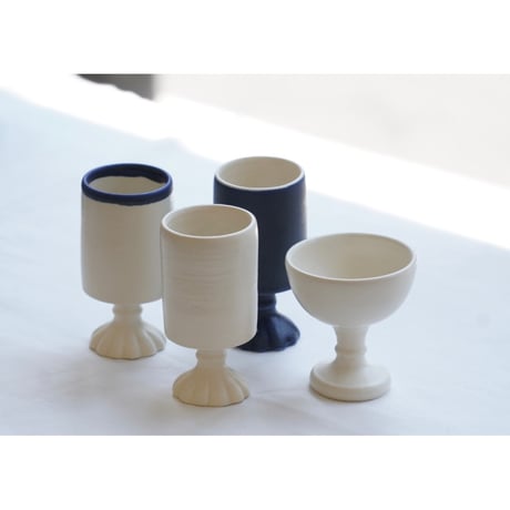 【平厚志】酒器　足花／丸