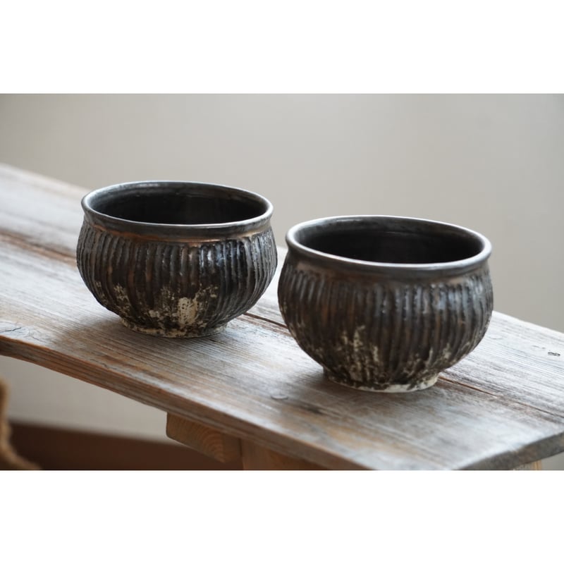 作家様　ハンドメイド　カフェオレボウル　2個セット　つるばみや ちょ ハンドメイド カフェオレボウル 2個セット つるばみや