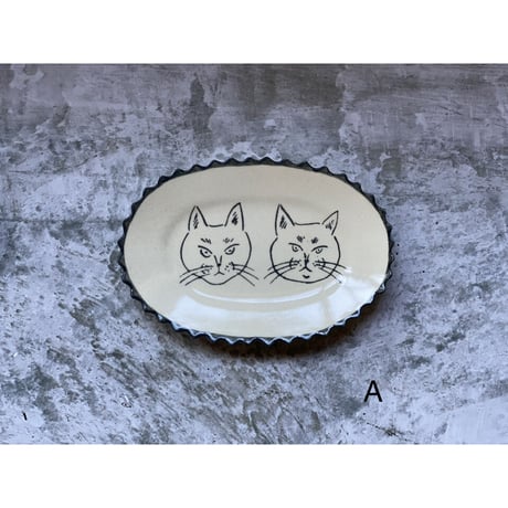 【桂さえか/猫展】フリルオーバル/中