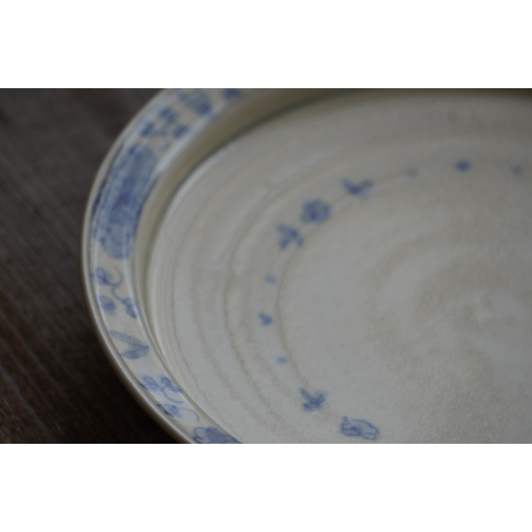 鈴木まどか】安南菊割七寸リム皿 | Kinilu STORE
