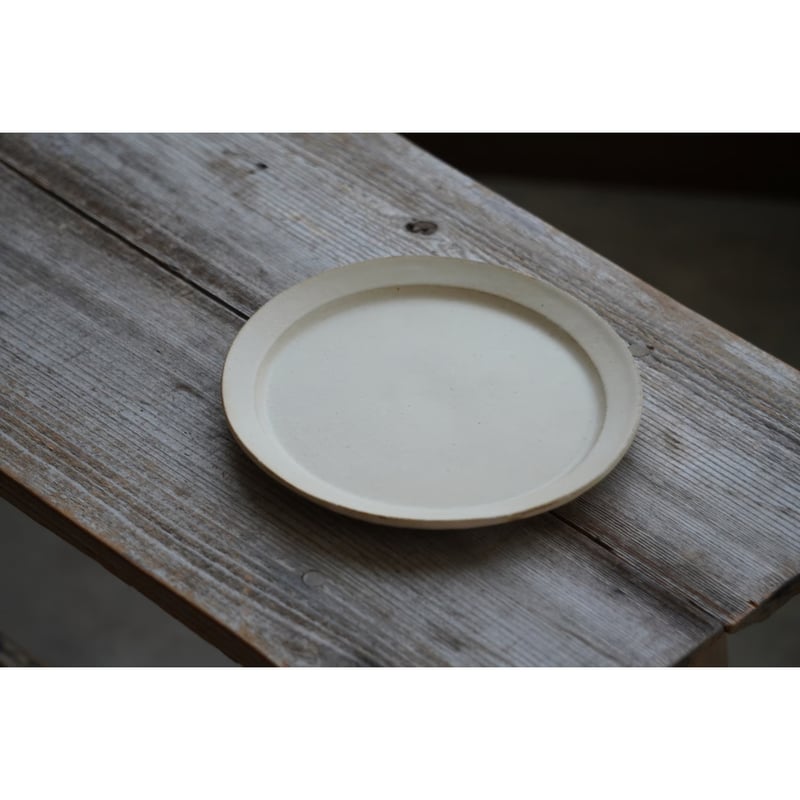 シモヤユミコさん 陶器リム皿直径21㎝2枚セット シモヤユミコさん 陶器