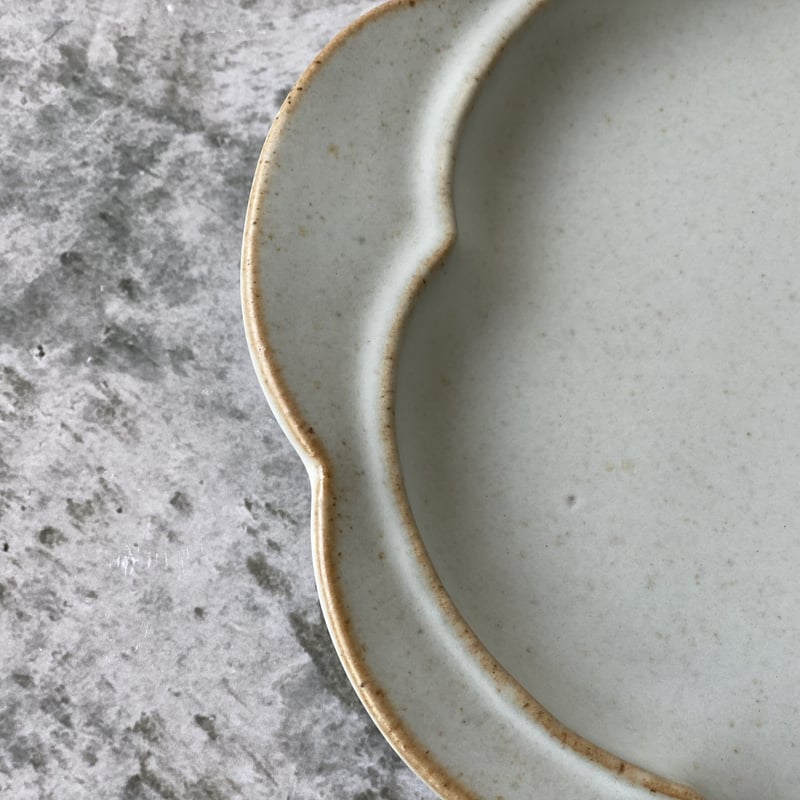 中林範夫】花雲皿A 白 7寸 | Kinilu STORE