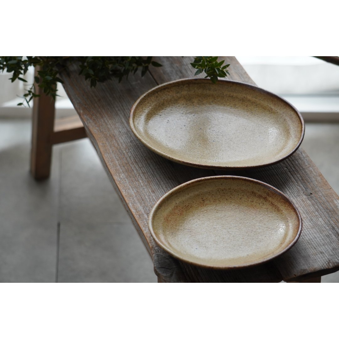 庄司理恵】オーバル皿／小 | Kinilu STORE