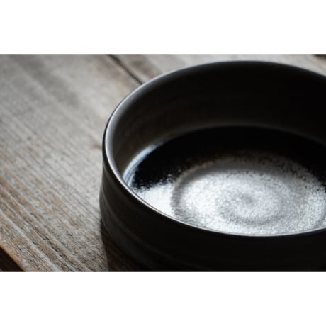 【北側雄一】銅鑼鉢　白砂釉／窯変黒釉／窯変蕎麦釉