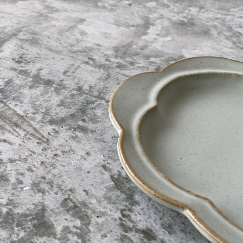 中林範夫】花雲皿A 白 7寸 | Kinilu STORE