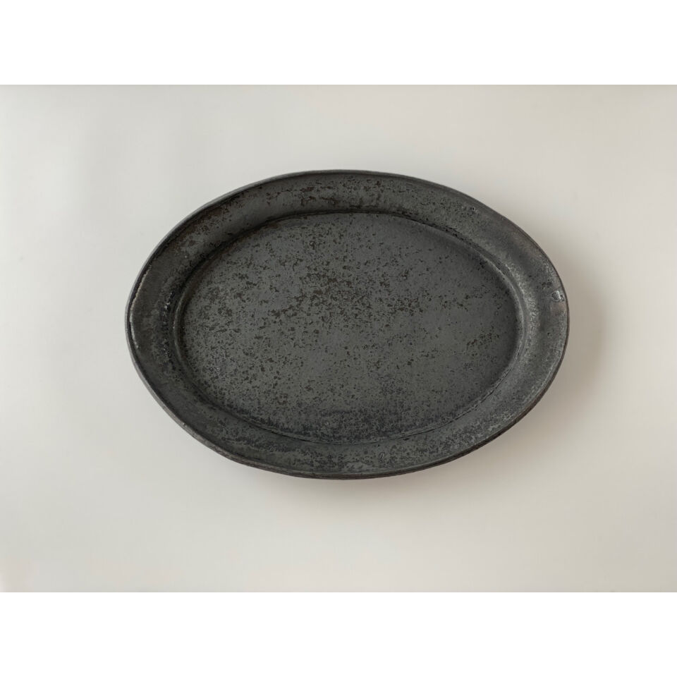 ◻️作家 遠藤素子さん◻️丸皿 鉄釉 M /3枚◻️新品未使用 ◻️作家 遠藤素子さん◻️丸皿 鉄釉 M /3枚◻️新品未使用