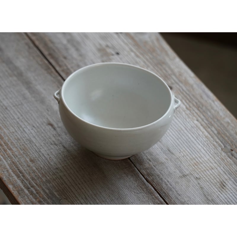 鈴木まどか】白瓷耳付碗 | Kinilu STORE