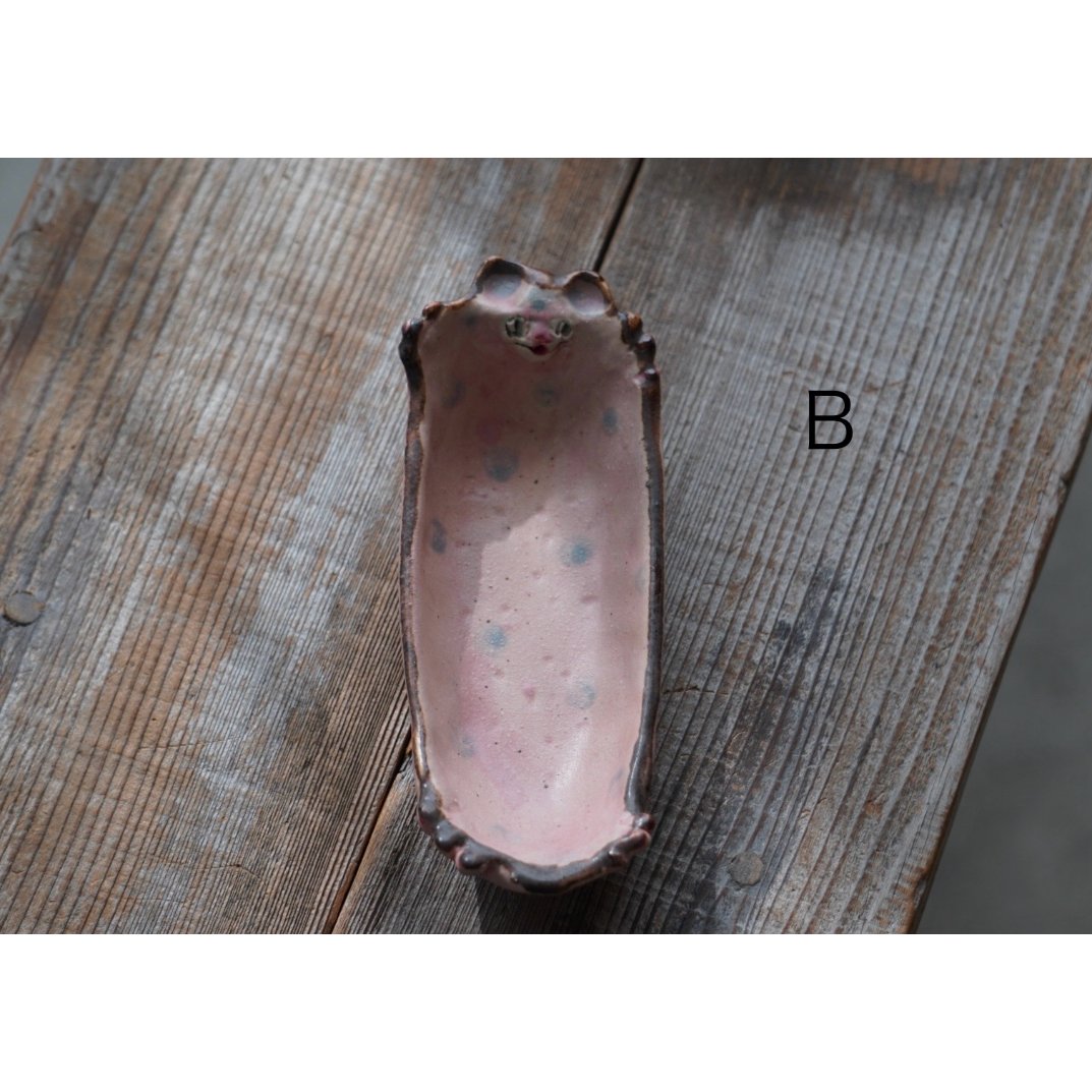 廣田哲哉 猫 小皿 トレイ 2枚セット 【公式通販】