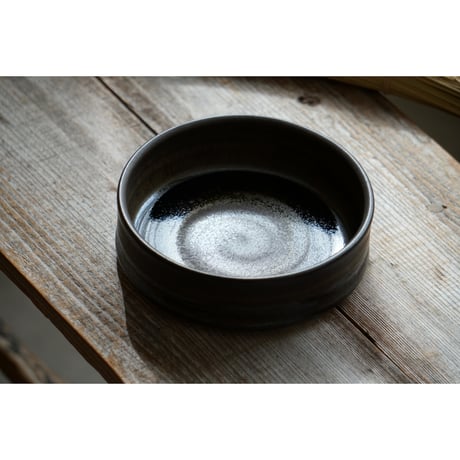 【北側雄一】銅鑼鉢　白砂釉／窯変黒釉／窯変蕎麦釉