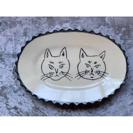 【桂さえか/猫展】フリルオーバル/中