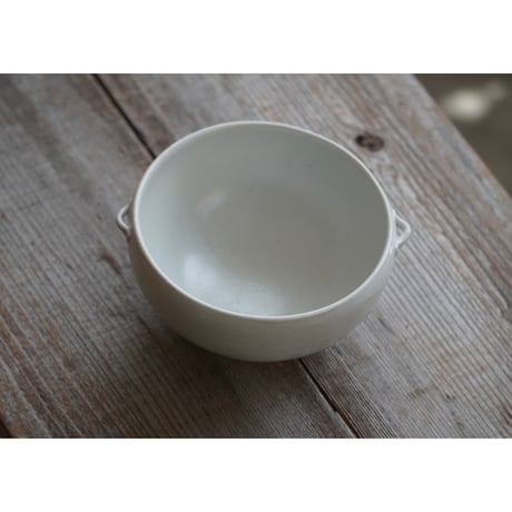 【鈴木まどか】白瓷耳付碗