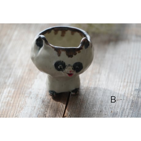 【廣田哲哉】パンダネコぐい呑み