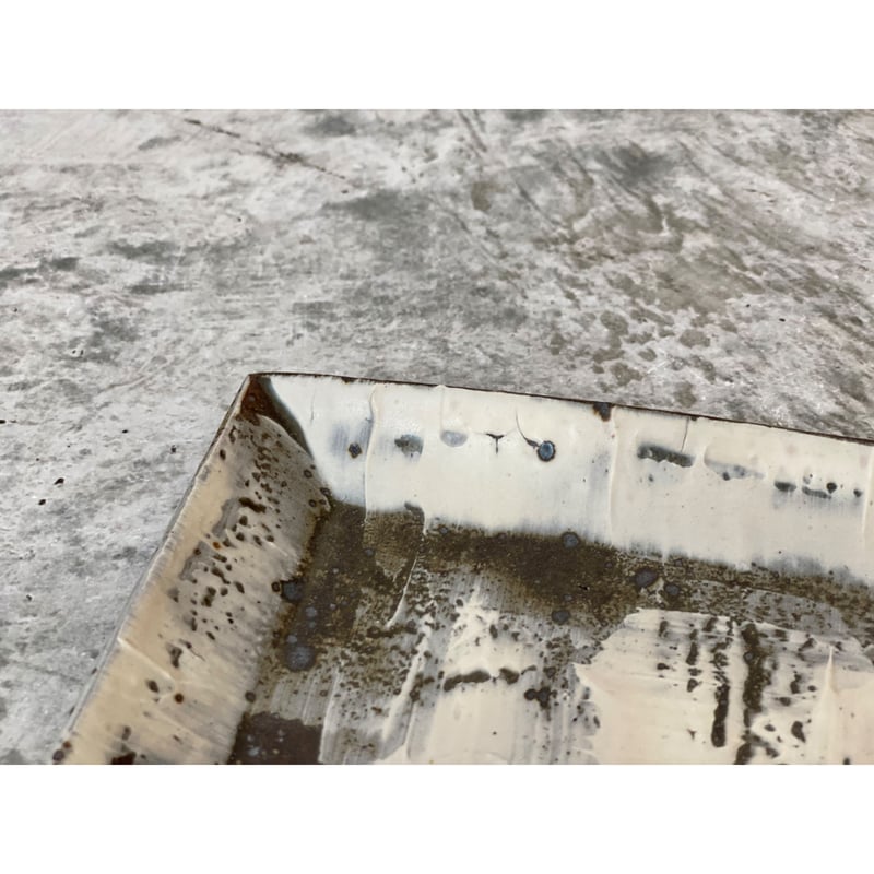 大原拓也】長角皿 S／刷毛目 | Kinilu STORE